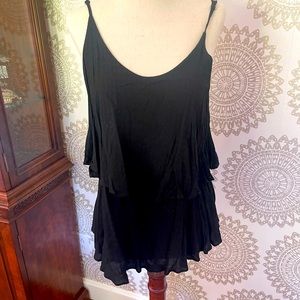 OnetheLand two tiered cotton tank with low back.